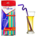 سروین - نوشابه نی تاشو ۱۰۰عدد